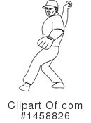 Baseball Player Clipart #1458826 by patrimonio