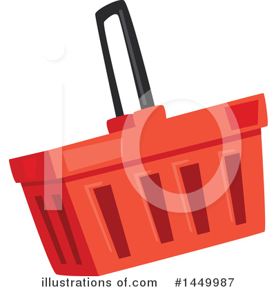 Shopping Basket Clipart #1449987 by Vector Tradition SM
