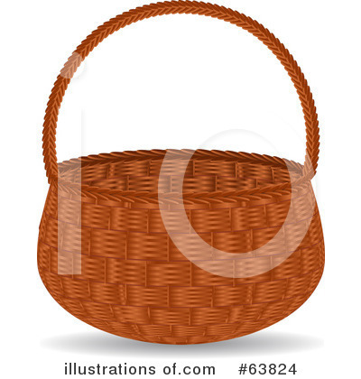 Royalty-Free (RF) Basket Clipart Illustration by elaineitalia - Stock Sample #63824