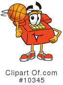 Basketball Clipart #10345 by Mascot Junction