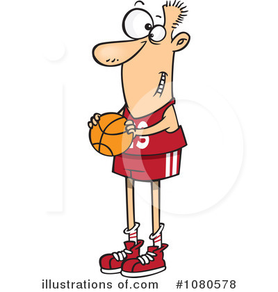 Basketball Clipart #1080578 by toonaday