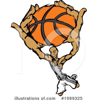 Royalty-Free (RF) Basketball Clipart Illustration by Chromaco - Stock Sample #1089325