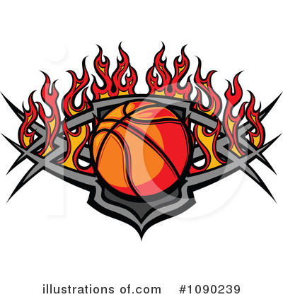 Royalty-Free (RF) Basketball Clipart Illustration by Chromaco - Stock Sample #1090239