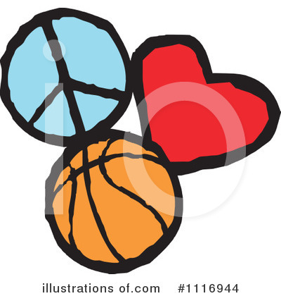 Royalty-Free (RF) Basketball Clipart Illustration by Johnny Sajem - Stock Sample #1116944