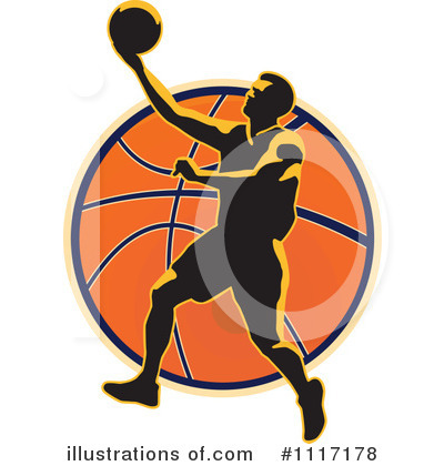 Royalty-Free (RF) Basketball Clipart Illustration by patrimonio - Stock Sample #1117178