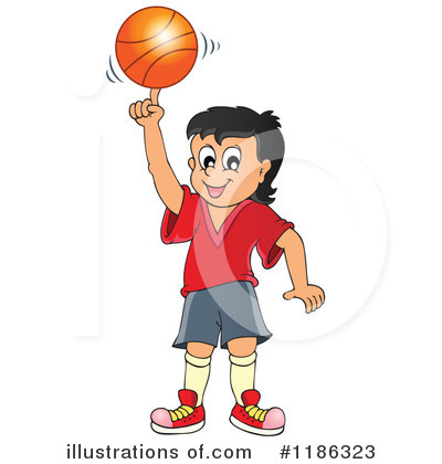 Royalty-Free (RF) Basketball Clipart Illustration by visekart - Stock Sample #1186323