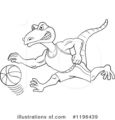 Royalty-Free (RF) Basketball Clipart Illustration by LaffToon - Stock Sample #1196439