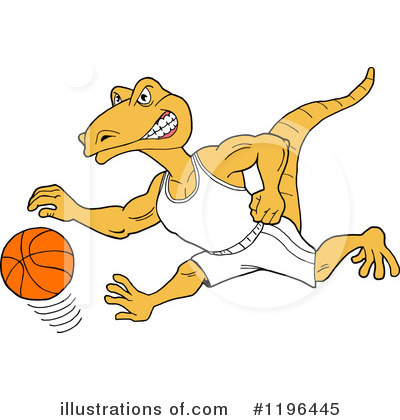 Royalty-Free (RF) Basketball Clipart Illustration by LaffToon - Stock Sample #1196445