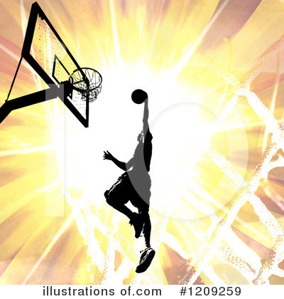 Royalty-Free (RF) Basketball Clipart Illustration by Arena Creative - Stock Sample #1209259