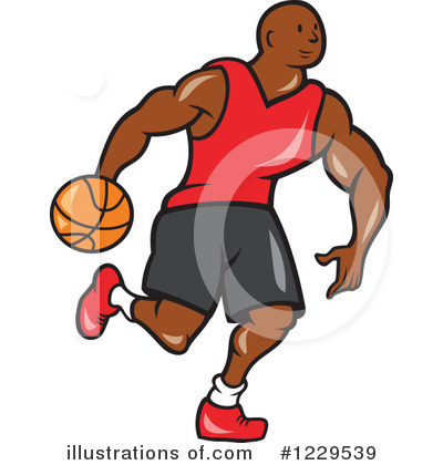 Royalty-Free (RF) Basketball Clipart Illustration by patrimonio - Stock Sample #1229539