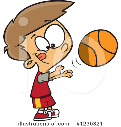 Royalty-Free (RF) Basketball Clipart Illustration by toonaday - Stock Sample #1230821