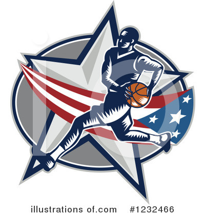 Royalty-Free (RF) Basketball Clipart Illustration by patrimonio - Stock Sample #1232466