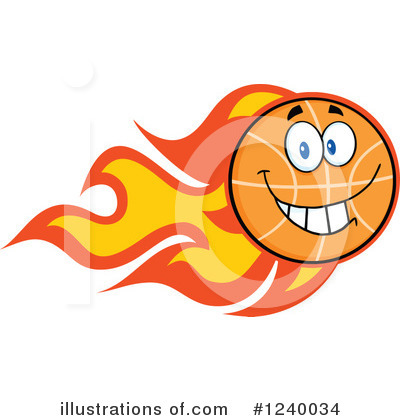 Royalty-Free (RF) Basketball Clipart Illustration by Hit Toon - Stock Sample #1240034