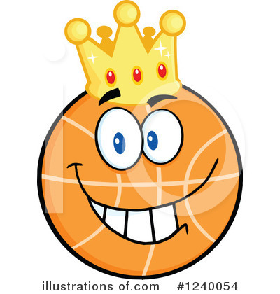 Royalty-Free (RF) Basketball Clipart Illustration by Hit Toon - Stock Sample #1240054