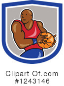 Basketball Clipart #1243146 by patrimonio