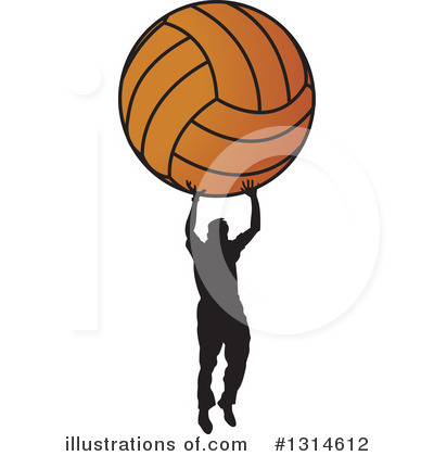 Royalty-Free (RF) Basketball Clipart Illustration by Lal Perera - Stock Sample #1314612