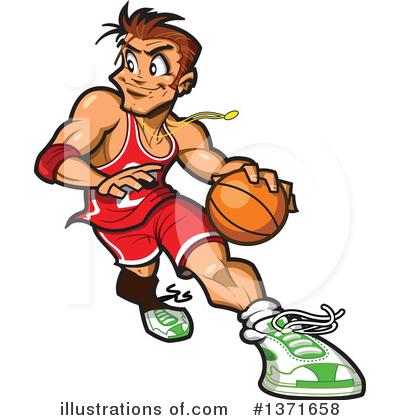 Basketball Player Clipart #1371658 by Clip Art Mascots