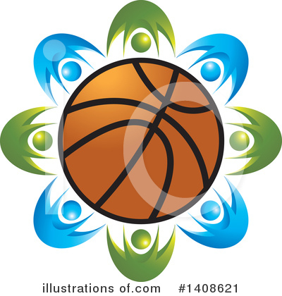 Royalty-Free (RF) Basketball Clipart Illustration by Lal Perera - Stock Sample #1408621
