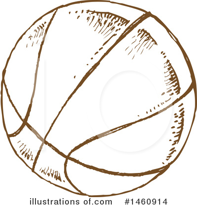 Basketball Clipart #1460914 by Domenico Condello