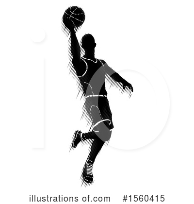 Basketball Player Clipart #1560415 by AtStockIllustration