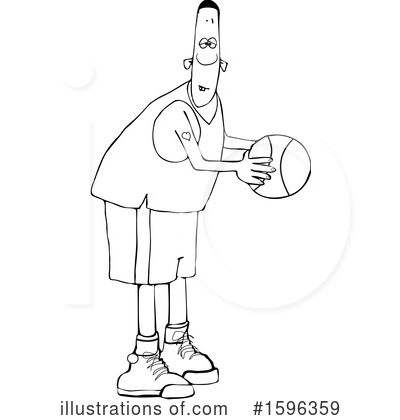 Royalty-Free (RF) Basketball Clipart Illustration by djart - Stock Sample #1596359