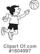 Basketball Clipart #1604997 by Johnny Sajem