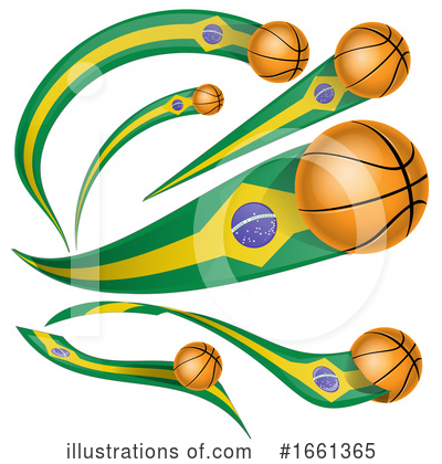 Royalty-Free (RF) Basketball Clipart Illustration by Domenico Condello - Stock Sample #1661365