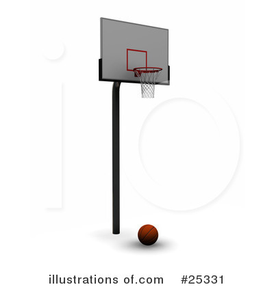 Royalty-Free (RF) Basketball Clipart Illustration by KJ Pargeter - Stock Sample #25331