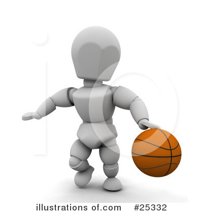 Royalty-Free (RF) Basketball Clipart Illustration by KJ Pargeter - Stock Sample #25332