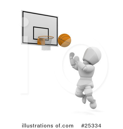 Royalty-Free (RF) Basketball Clipart Illustration by KJ Pargeter - Stock Sample #25334