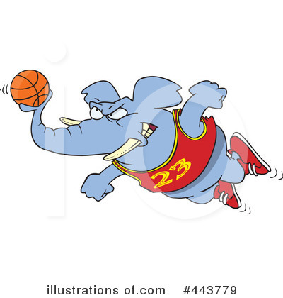 Royalty-Free (RF) Basketball Clipart Illustration by toonaday - Stock Sample #443779