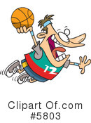 Basketball Clipart #5803 by toonaday