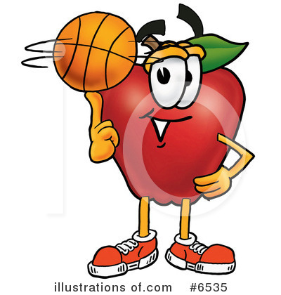 Royalty-Free (RF) Basketball Clipart Illustration by Mascot Junction - Stock Sample #6535