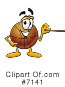 Basketball Clipart #7141 by Mascot Junction