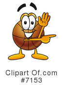 Basketball Clipart #7153 by Mascot Junction