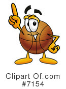 Basketball Clipart #7154 by Mascot Junction