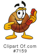 Basketball Clipart #7159 by Mascot Junction
