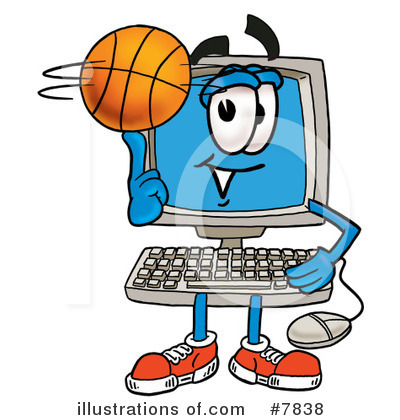 Royalty-Free (RF) Basketball Clipart Illustration by Mascot Junction - Stock Sample #7838