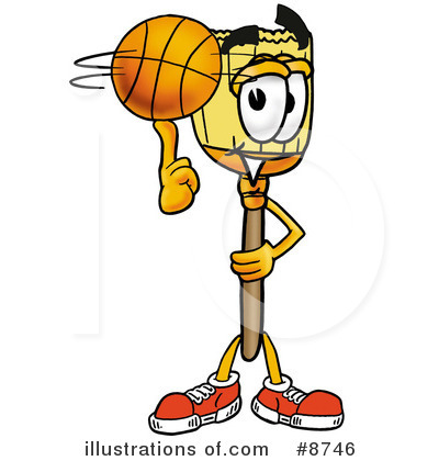 Royalty-Free (RF) Basketball Clipart Illustration by Mascot Junction - Stock Sample #8746