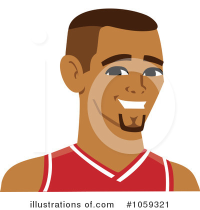 Royalty-Free (RF) Basketball Player Clipart Illustration by Monica - Stock Sample #1059321