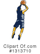 Basketball Player Clipart #1313710 by patrimonio