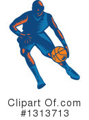 Basketball Player Clipart #1313713 by patrimonio