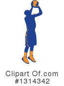 Basketball Player Clipart #1314342 by patrimonio