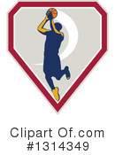Basketball Player Clipart #1314349 by patrimonio