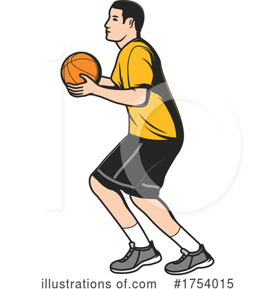 Royalty-Free (RF) Basketball Player Clipart Illustration by Vector Tradition SM - Stock Sample #1754015