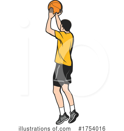 Royalty-Free (RF) Basketball Player Clipart Illustration by Vector Tradition SM - Stock Sample #1754016
