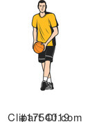 Basketball Player Clipart #1754019 by Vector Tradition SM