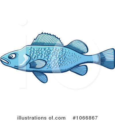 Royalty-Free (RF) Bass Fish Clipart Illustration by Zooco - Stock Sample #1066867
