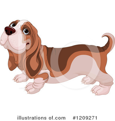 Basset Hounds Clipart #1209271 by Pushkin