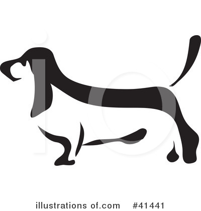 Royalty-Free (RF) Basset Hound Clipart Illustration by Prawny - Stock Sample #41441